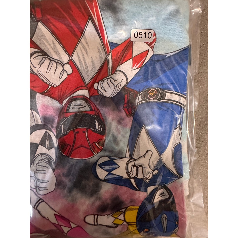 Power Rangers Tie-Dye Graphic T-Shirt Adult XL Multicolor Retro Y2K - Picture 8 of 8